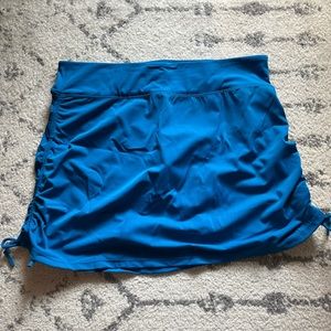 KIAVA Swim Skort in Peacock Blue XL